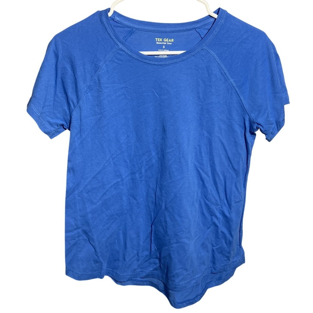 Tek Gear Men's Essential Gear Activewear T-Shirt Blue Size S Short Sleeve Crew